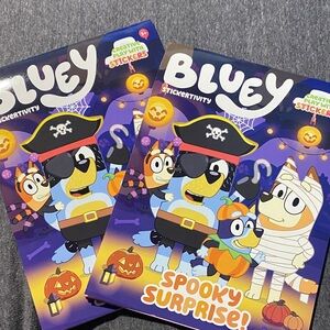 Bluey Stickertivity Halloween Spooky Surprise (2) Books NWT
